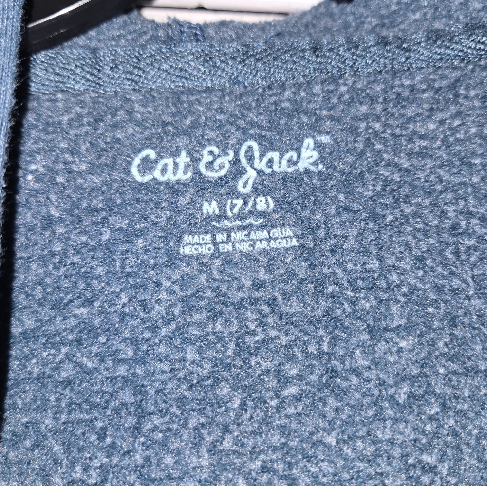 Cat & Jack Girl's M Teal Star Hoodie - Picture 5 of 10